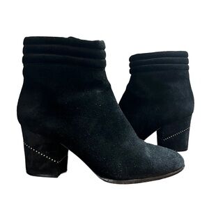 Rebecca Minkoff Benson Bootie Black Suede with Stud Detail Size 7.5